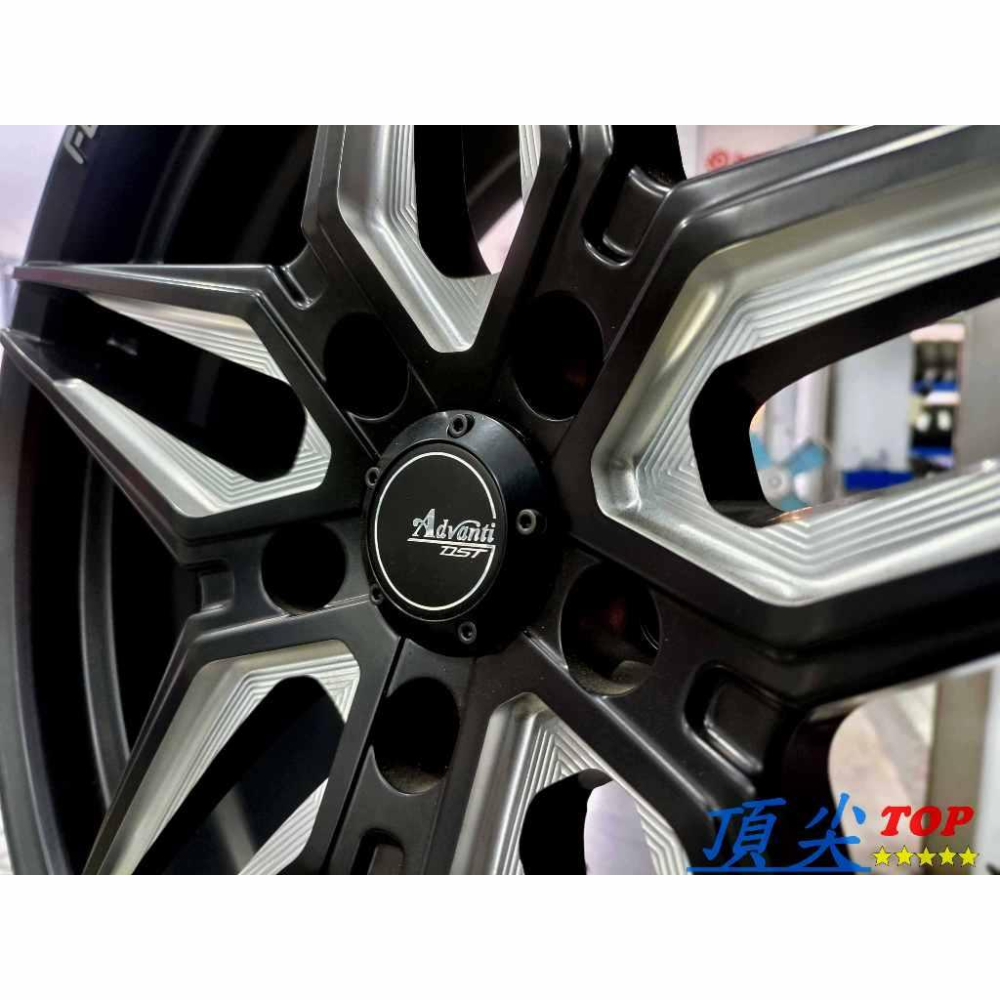 【頂尖】全新 ADVANTI鋁圈 N983 19吋旋壓鋁圈 5X114.3 8.5J ET35 消光黑洗溝銀 雅泛迪鋁圈-細節圖5
