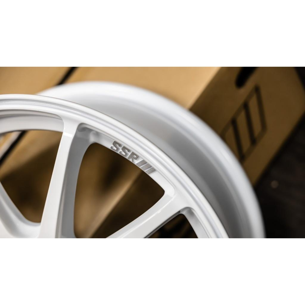 【頂尖】全新 SSR鋁圈 GTV02 18吋旋壓鋁圈 5X112 8J ET38 白色鋁圈 重量10.2KG SSR輪框-細節圖2