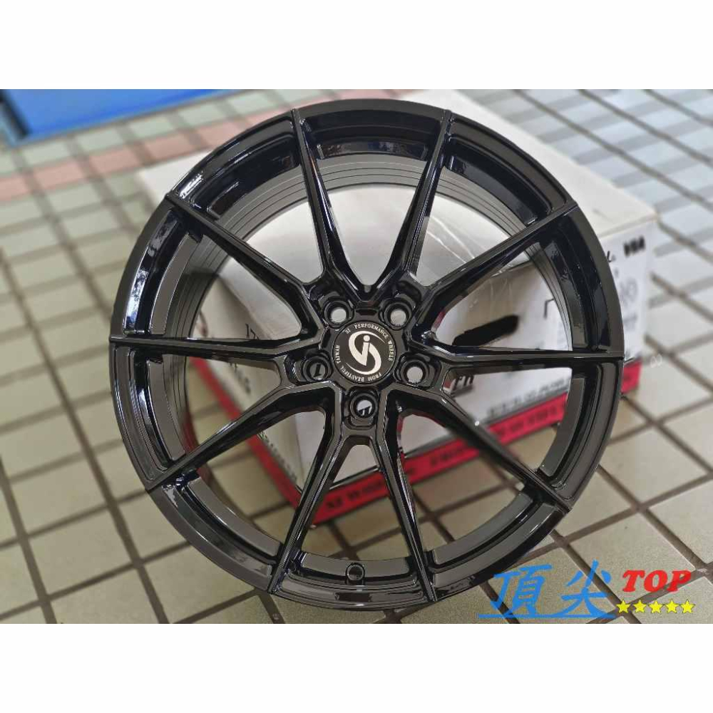 【頂尖】全新 si鋁圈 17吋鋁圈 RFF03 8J 5X100 ET35 亮黑/有售其他色 可聊聊詢問 17吋旋壓鋁圈-細節圖3