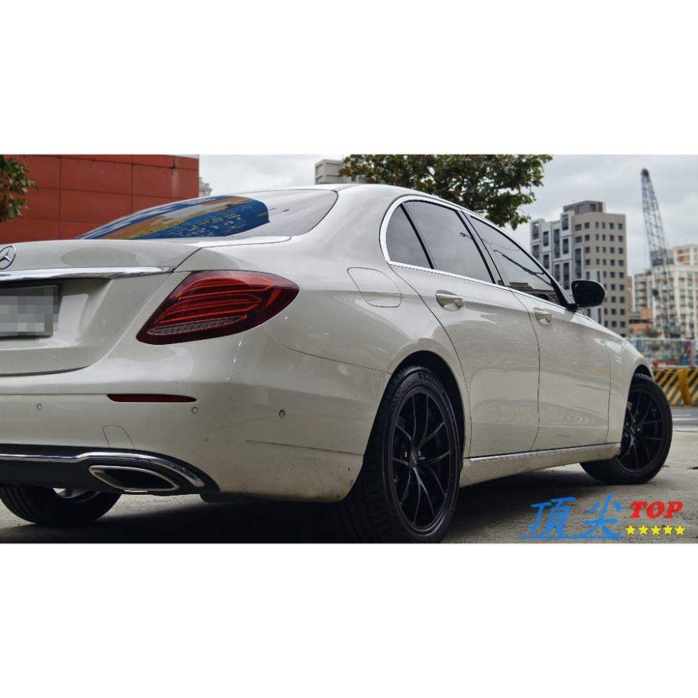 【頂尖】全新 DATA鋁圈 FD-01 18吋鋁圈 8J 5X112 ET40 平光黑 賓士BENZ W213鋁圈照-細節圖2