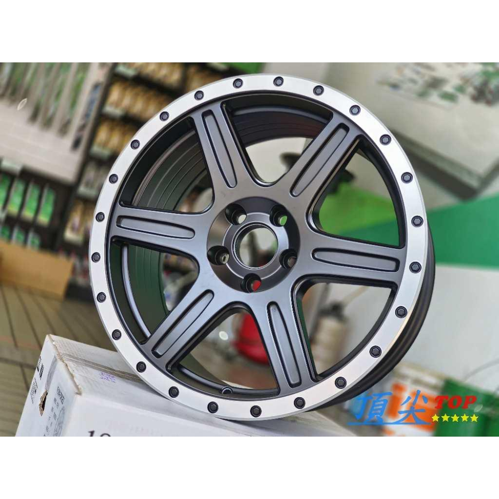 【頂尖】全新18吋高載重鋁圈 RSV TF01 5X120 8.5J ET42 載重1060公斤 平光黑車邊-細節圖4