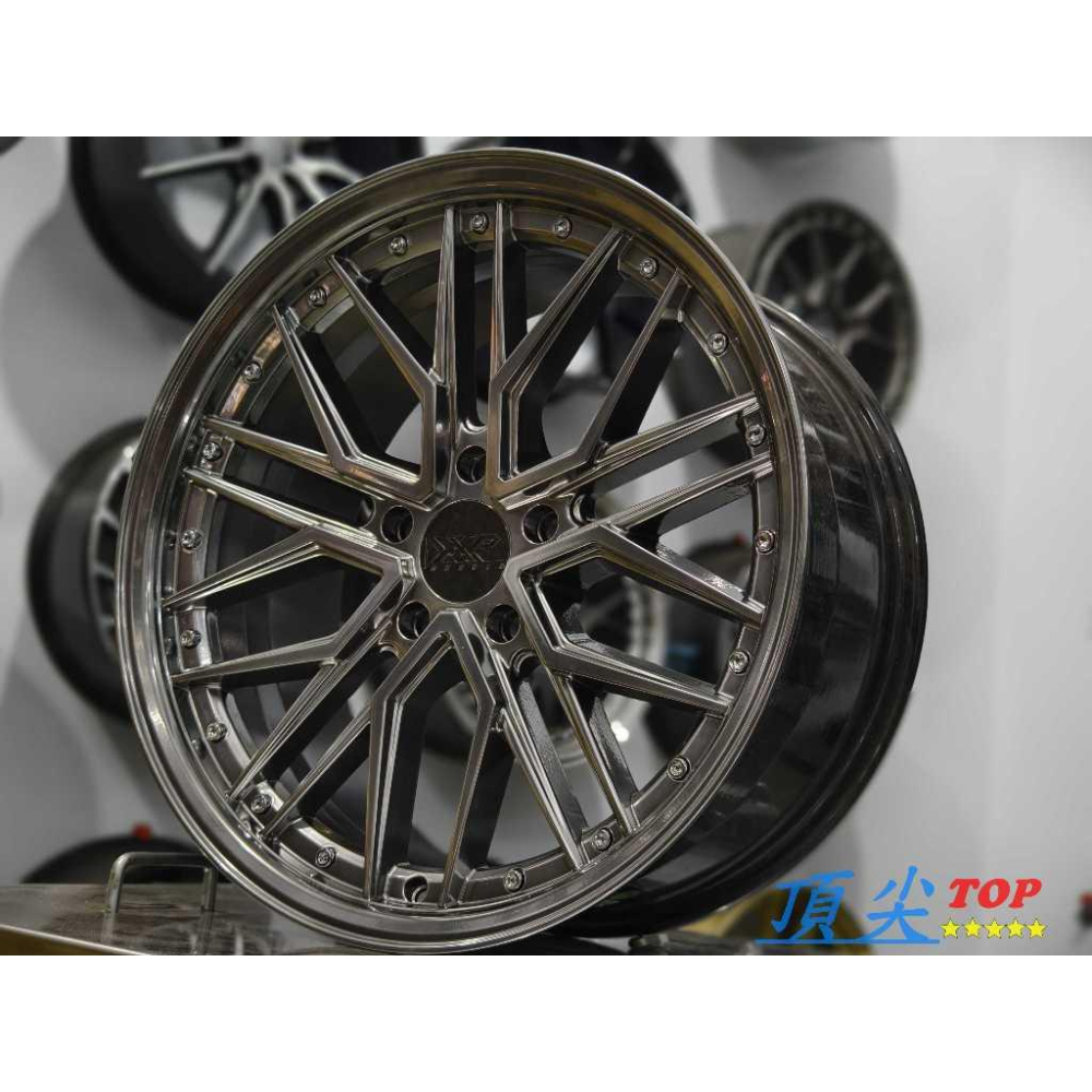 【頂尖】全新美國XXR鋁圈 XXR571 18吋深唇鋁圈/18吋海拉風鋁圈 8.5J 5X114.3 ET35 鈦色鋁圈-細節圖4