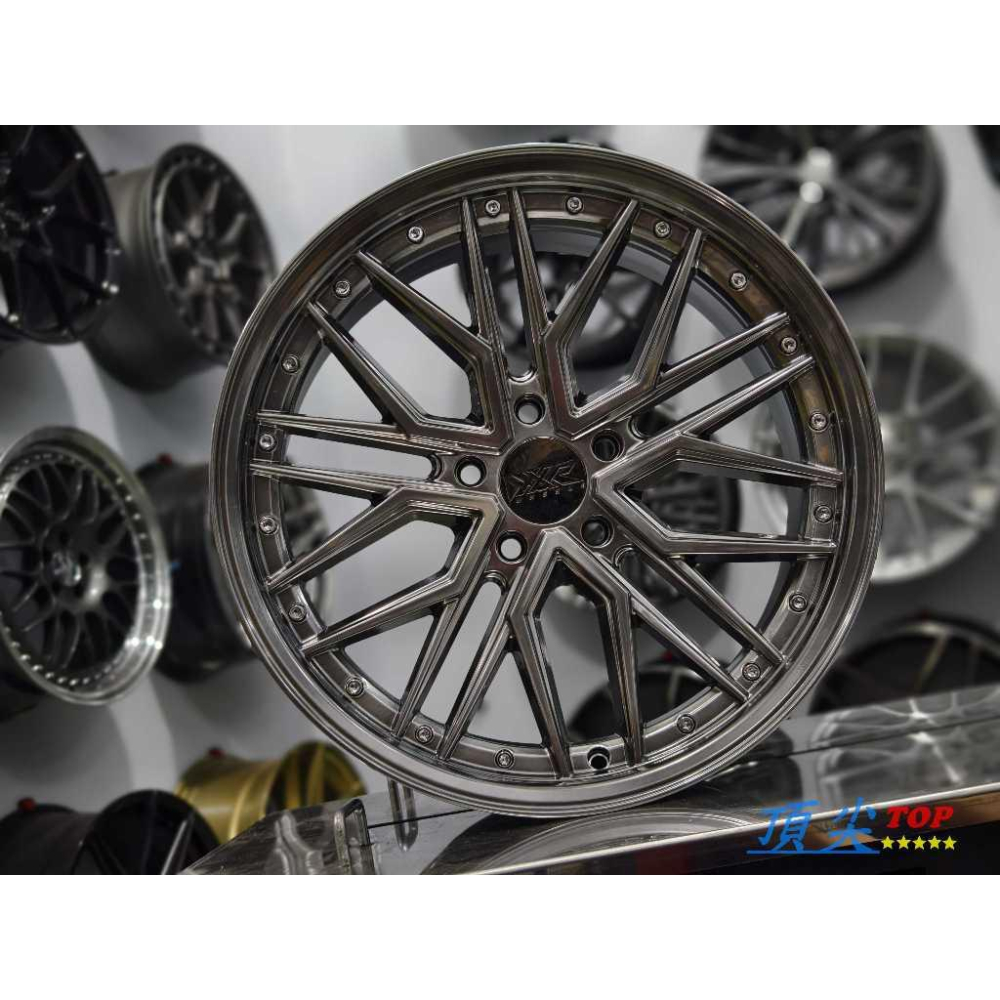 【頂尖】全新美國XXR鋁圈 XXR571 18吋深唇鋁圈/18吋海拉風鋁圈 8.5J 5X114.3 ET35 鈦色鋁圈-細節圖6