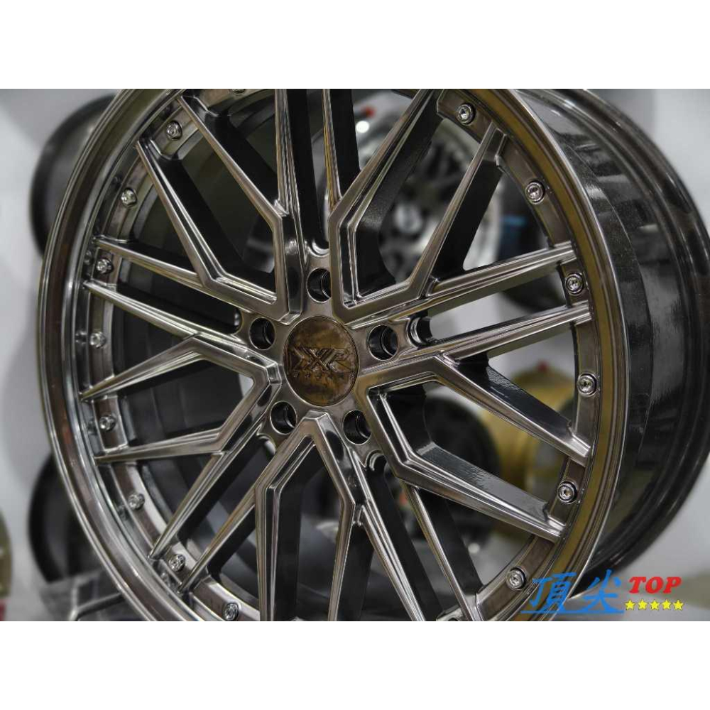 【頂尖】全新美國XXR鋁圈 XXR571 18吋深唇鋁圈/18吋海拉風鋁圈 8.5J 5X114.3 ET35 鈦色鋁圈-細節圖8