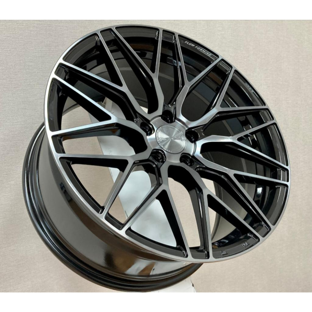 【頂尖】全新 MAHOM鋁圈 MFF-1 19吋鋁圈 5X114.3/5X112/5X108/5X120 黑車面+透明黑-細節圖2