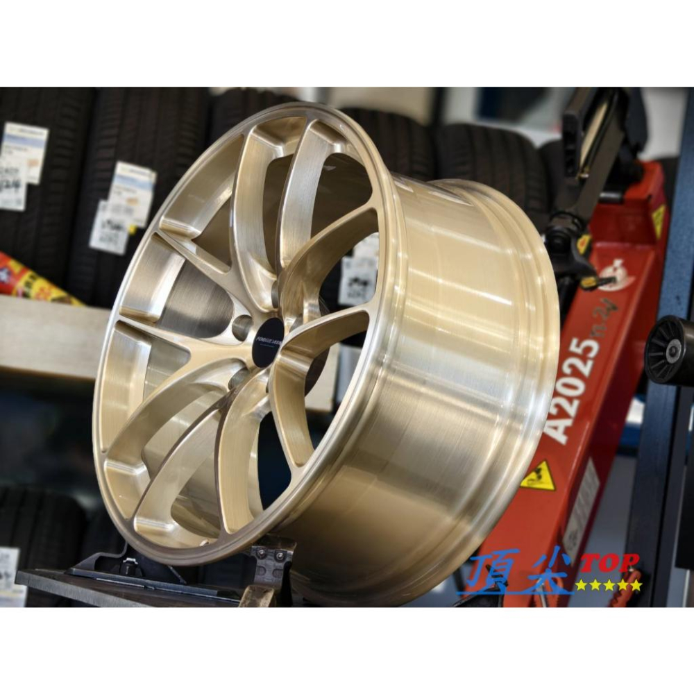 【頂尖】全新DATA鋁圈 FD01 21吋鋁圈 8.5J 5X112/5X114.3/5X108 21吋鍛造鋁圈 金鋁圈-細節圖2
