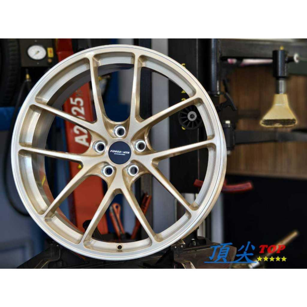 【頂尖】全新DATA鋁圈 FD01 21吋鋁圈 8.5J 5X112/5X114.3/5X108 21吋鍛造鋁圈 金鋁圈-細節圖3