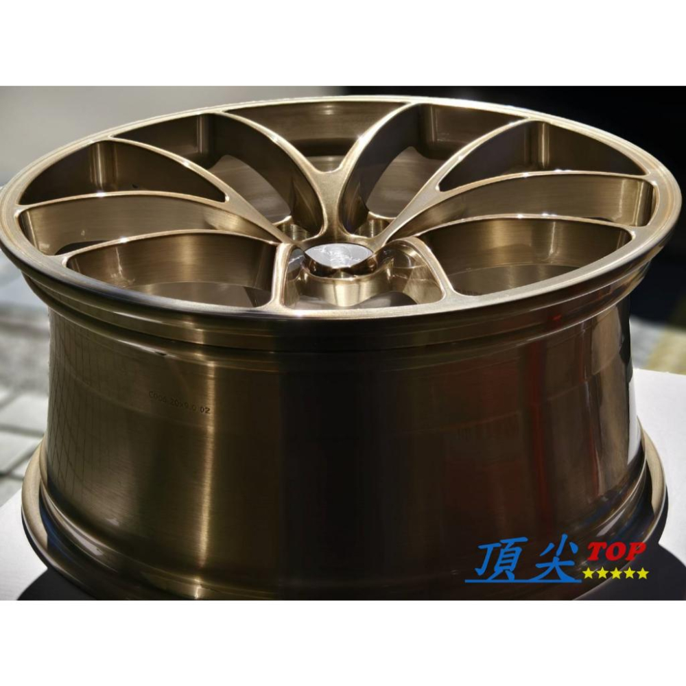 【頂尖】全新DATA鋁圈 FD01 21吋鋁圈 8.5J 5X112/5X114.3/5X108 21吋鍛造鋁圈 金鋁圈-細節圖4