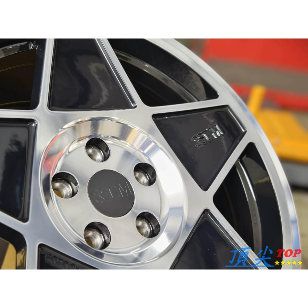 【頂尖】全新3SDM鋁圈 3SDM 0.05 亮黑+車面 8.5J 5X114.3 ET42 一套38000 店家限定色-細節圖2