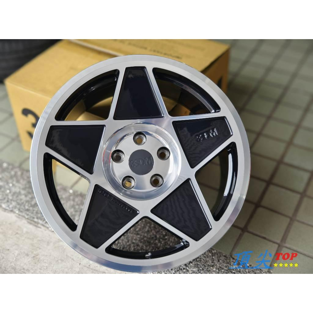 【頂尖】全新3SDM鋁圈 3SDM 0.05 亮黑+車面 8.5J 5X114.3 ET42 一套38000 店家限定色-細節圖3