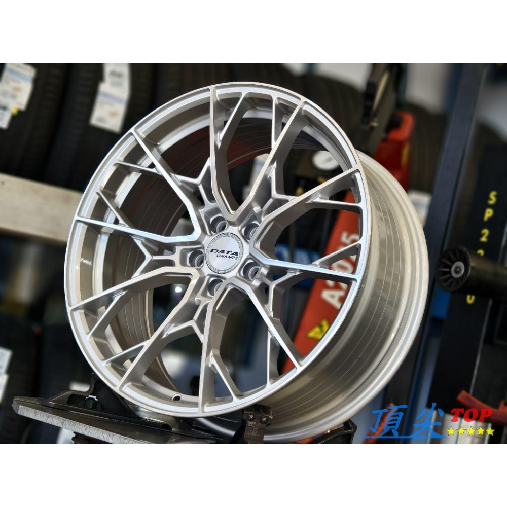 【頂尖】全新 DATA鋁圈 FF13 20吋旋壓鋁圈 5X112/5X114.3 10.8kg 20吋鋁圈 車面銀-細節圖2