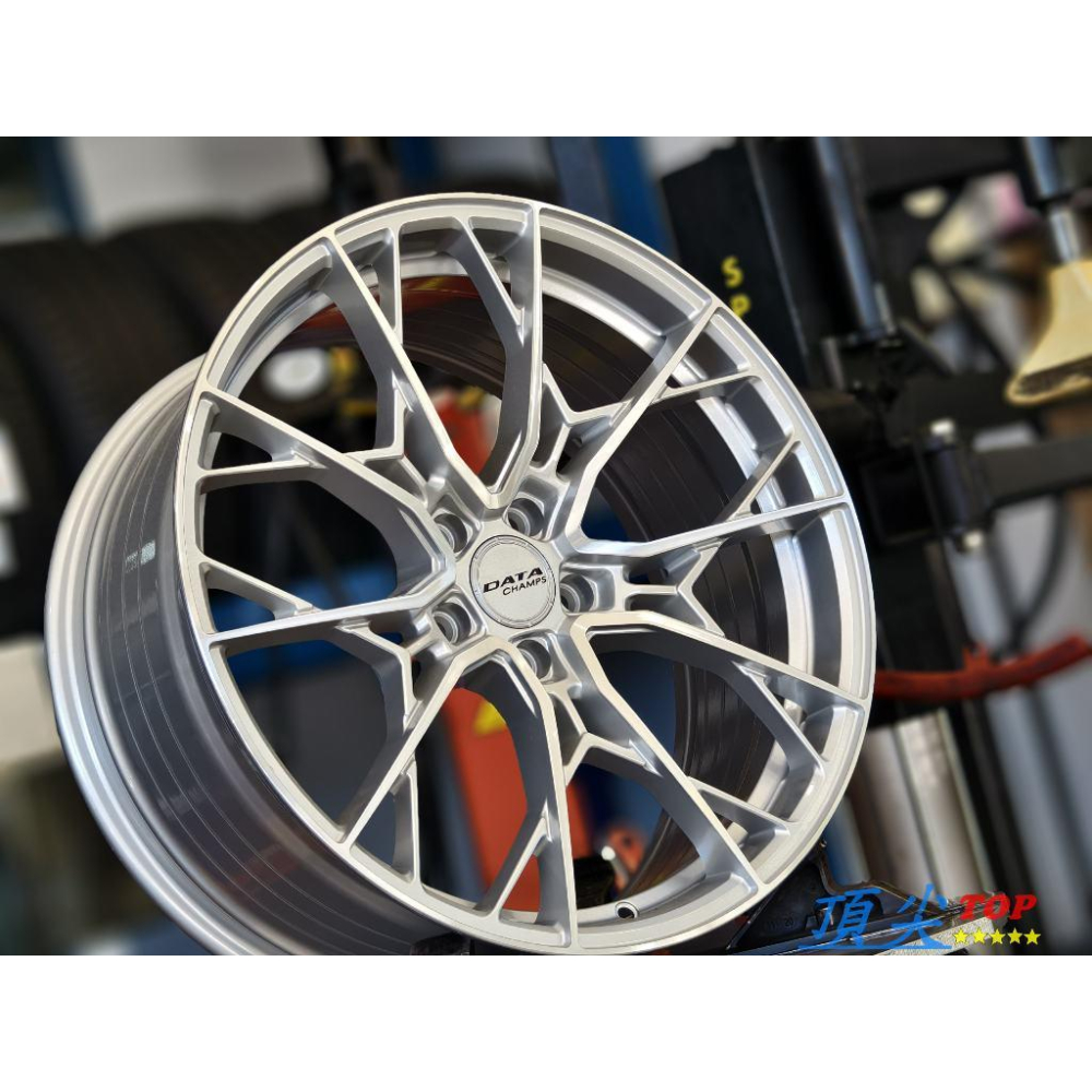 【頂尖】全新 DATA鋁圈 FF13 20吋旋壓鋁圈 5X112/5X114.3 10.8kg 20吋鋁圈 車面銀-細節圖3