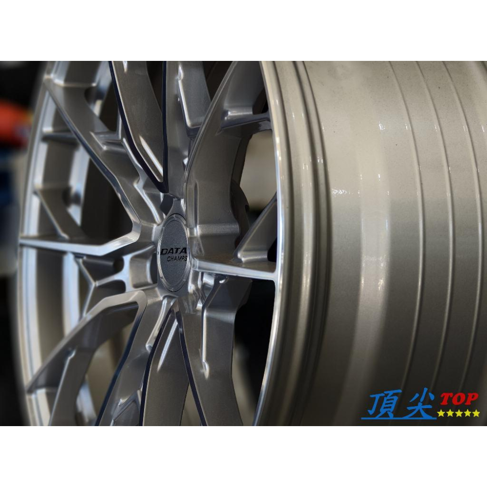 【頂尖】全新 DATA鋁圈 FF13 20吋旋壓鋁圈 5X112/5X114.3 10.8kg 20吋鋁圈 車面銀-細節圖5
