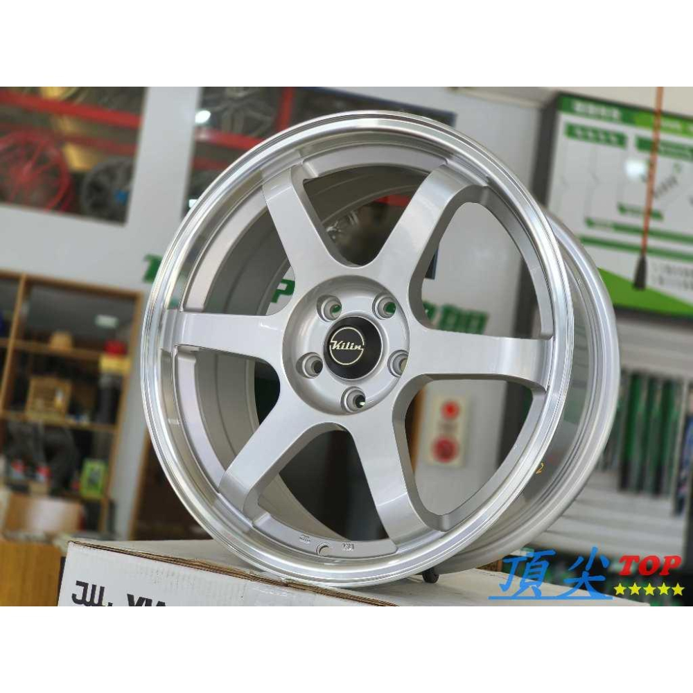 【頂尖】全新 18吋鋁圈 S532 類TE37 8J 5X112 ET42 高亮銀+銀車邊 台灣製造/深唇鋁圈/六爪鋁圈-細節圖2