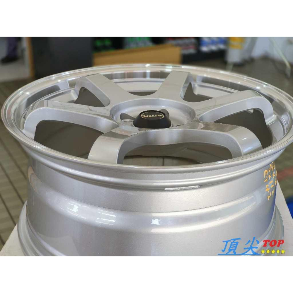 【頂尖】全新 18吋鋁圈 S532 類TE37 8J 5X112 ET42 高亮銀+銀車邊 台灣製造/深唇鋁圈/六爪鋁圈-細節圖4