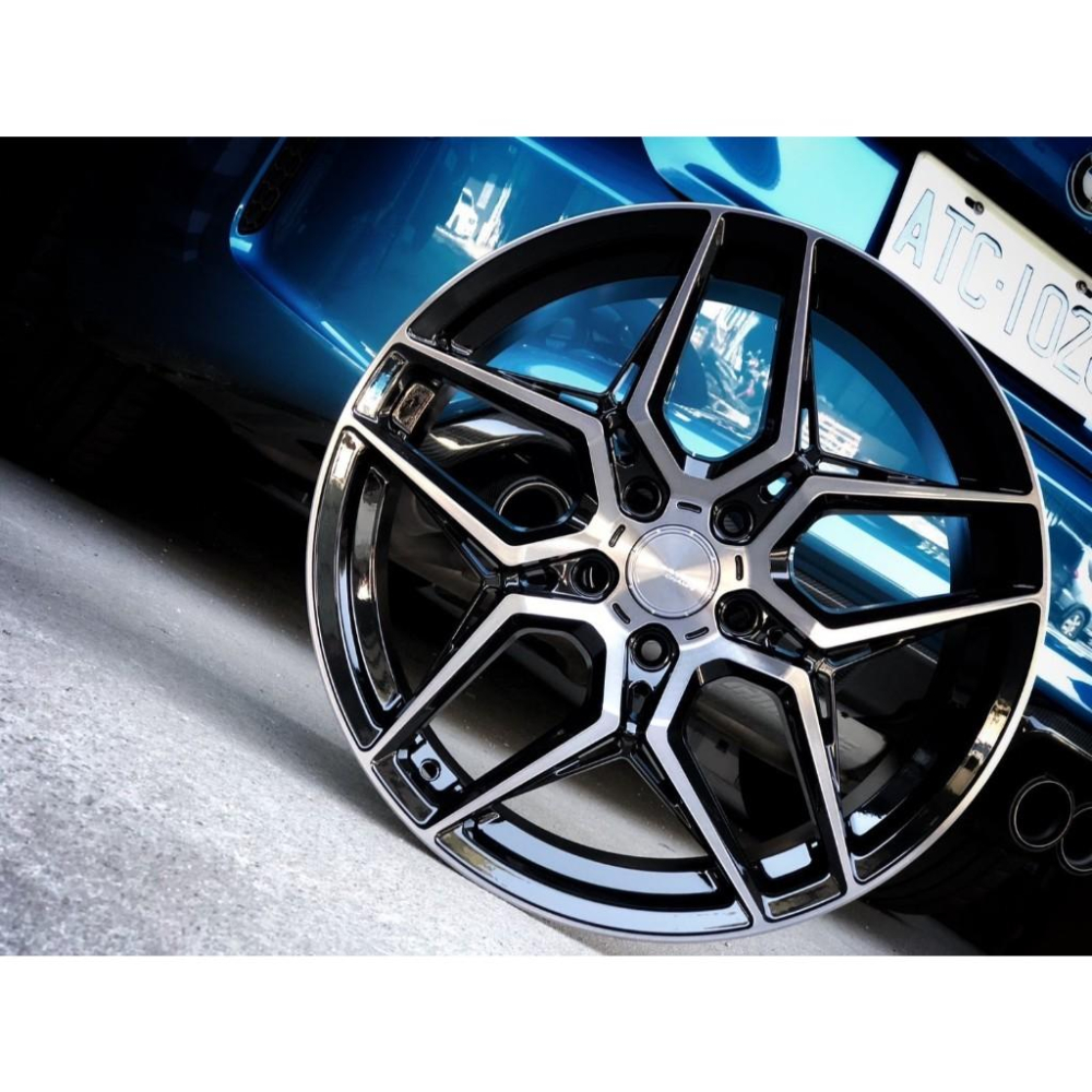 【頂尖】全新DATA鋁圈KF07 19吋旋壓鋁圈 5X112 8.5J+9.5J ET42+ET43 賓士鋁圈前後配-細節圖3