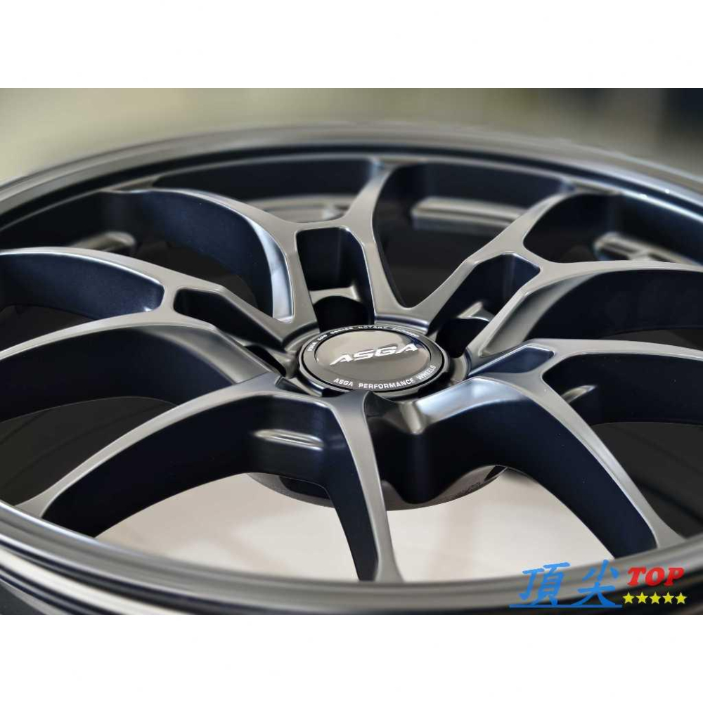 【頂尖】全新 ASGA鋁圈 ARF15 18吋旋壓鋁圈 5X114.3 8J ET40 平光黑 類G025LC深唇鋁圈-細節圖4