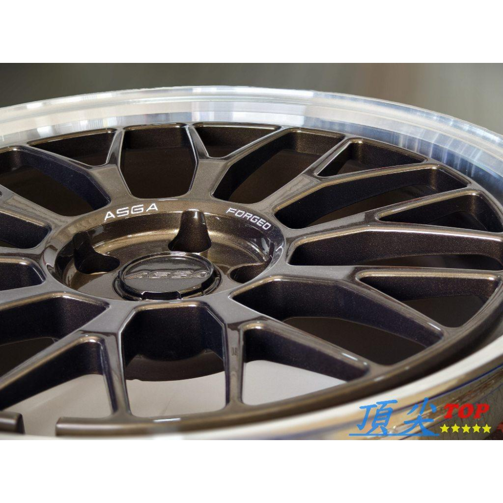 【頂尖】全新 ASGA FA08 19吋鍛造鋁圈 8.5J 5X114.3/5X112/5X108 深唇鋁圈/海拉風鋁圈-細節圖3