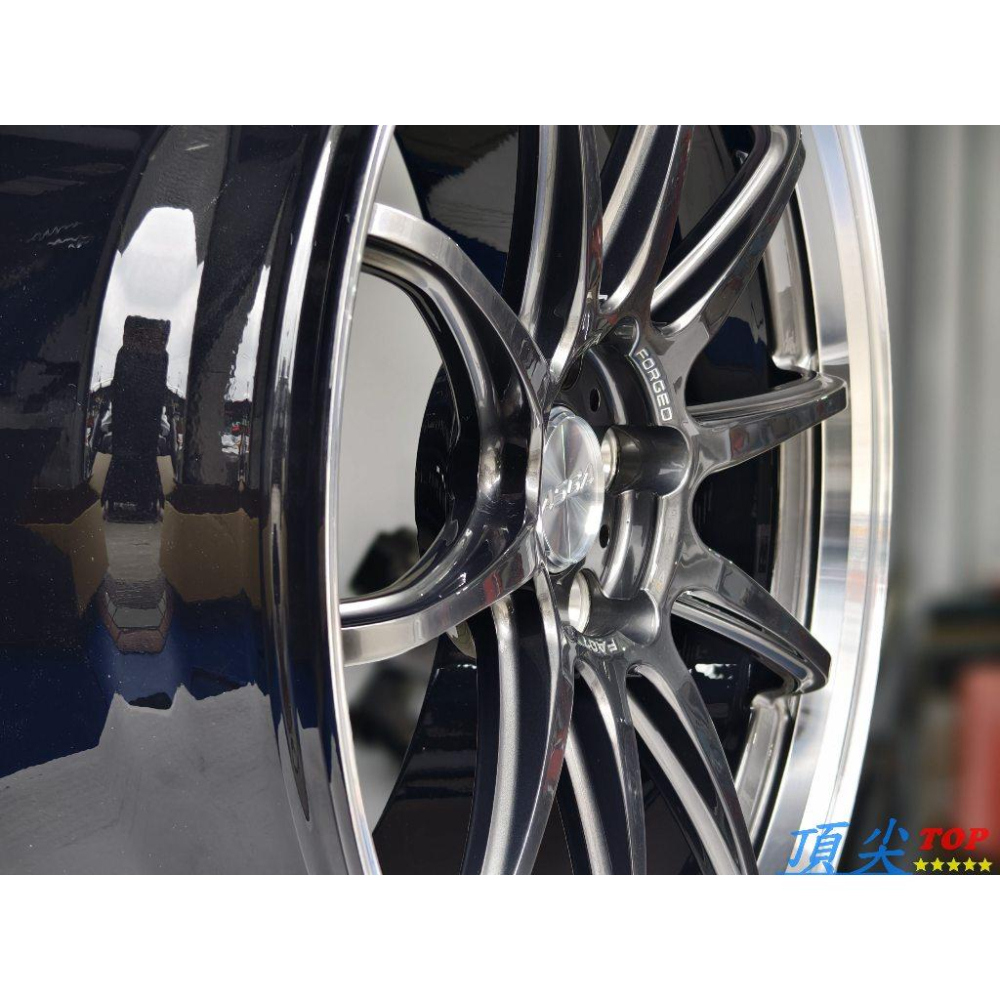 【頂尖】全新 ASGA FA07 19吋鍛造鋁圈 5X114.3/5X112/5X108海拉風框/亮鐵灰銀車邊/深唇鋁圈-細節圖5