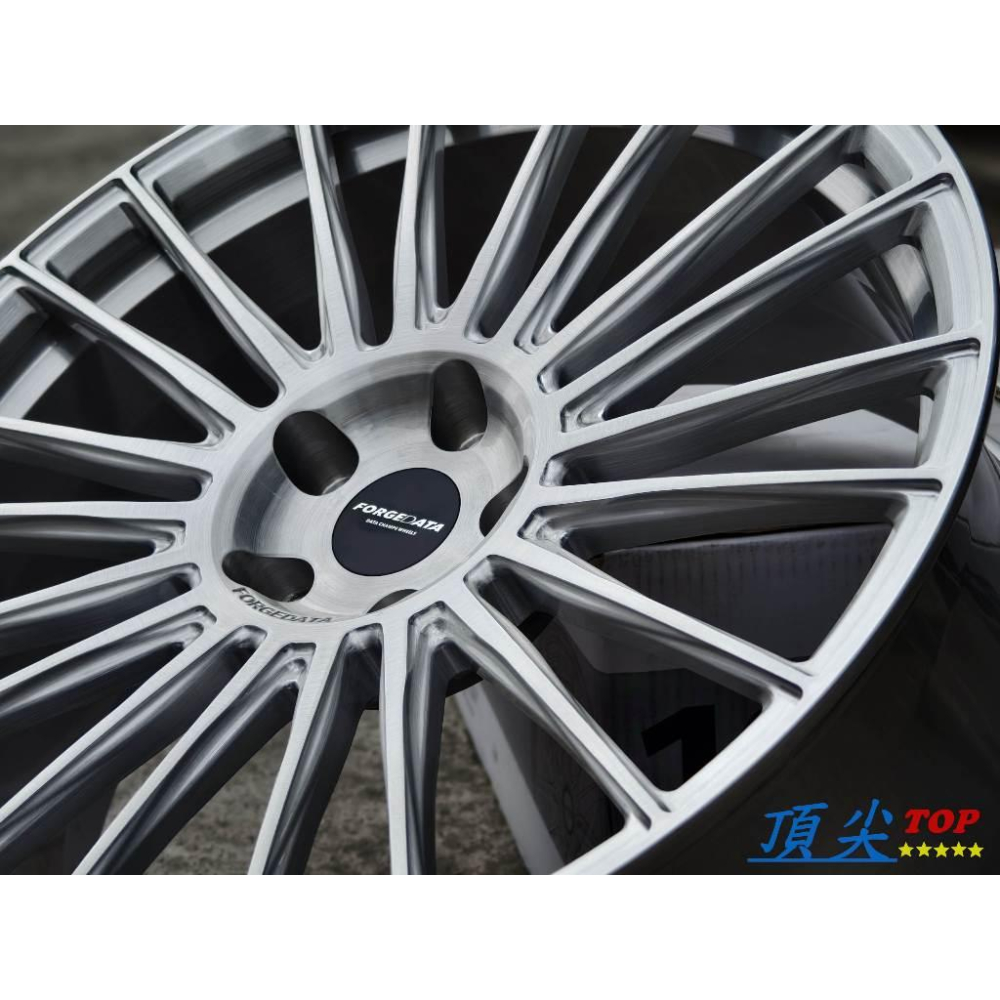 【頂尖】全新 DATA鋁圈 FD02 19吋鍛造鋁圈 亮銀 8.5J 5X114.3/5X112/5X108 客製化鋁圈-細節圖2