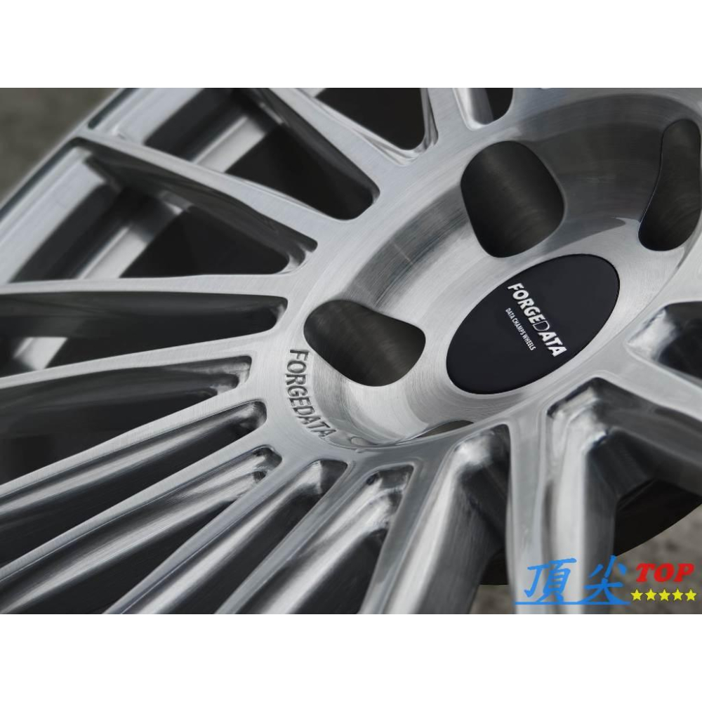 【頂尖】全新 DATA鋁圈 FD02 19吋鍛造鋁圈 亮銀 8.5J 5X114.3/5X112/5X108 客製化鋁圈-細節圖3