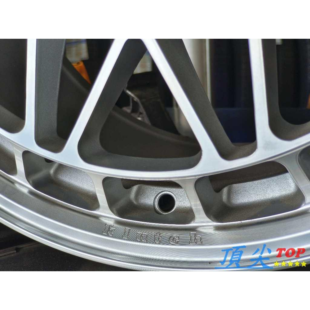 【頂尖】全新 KLUTCH 鋁圈 KX002 18吋旋壓鋁圈 8.5J 5X112 ET42 亮銀+車面銀 18吋鋁圈-細節圖6