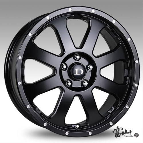 【頂尖】全新 富山鋁圈 DP365 17吋旋壓鋁圈 7.5j 5x108 et38 中心63.4 平光黑 17吋鋁圈