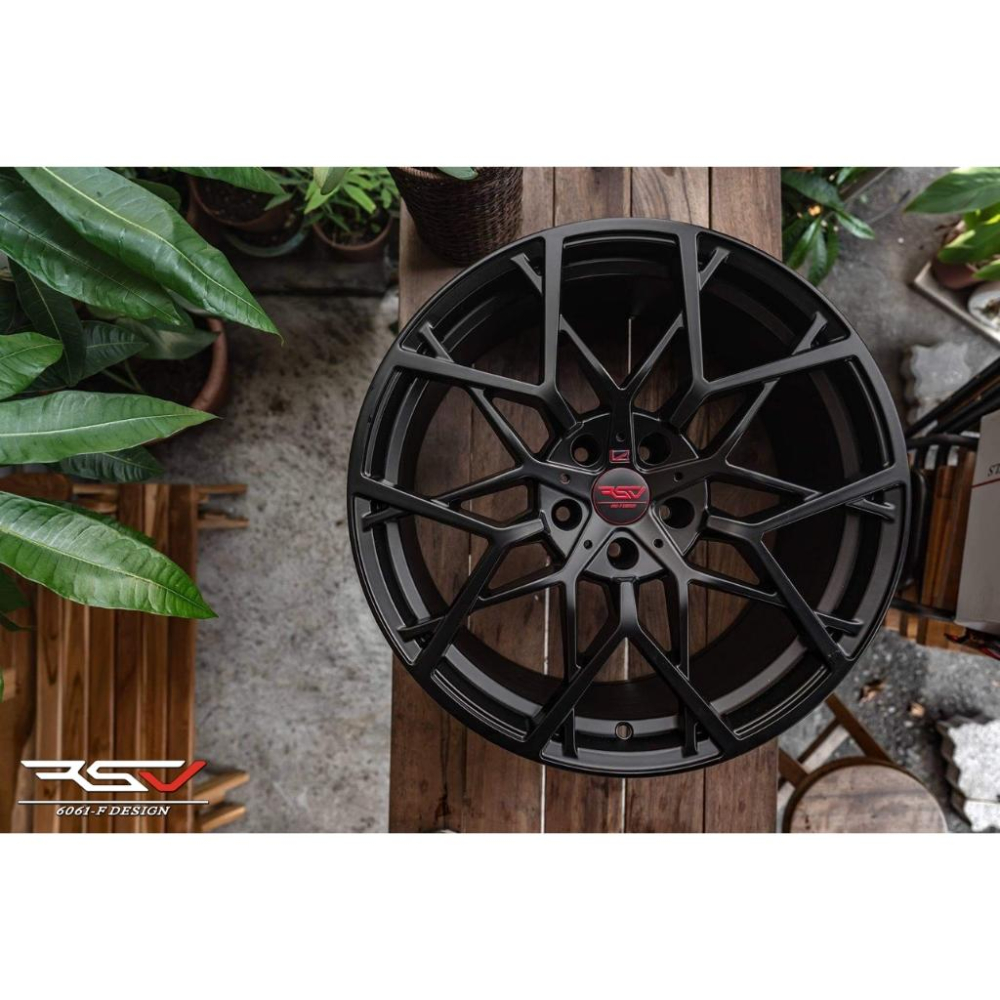 【頂尖】全新 19吋鋁圈 RSV鋁圈 BMF-1 8.5J 5X100 ET38 平光黑鋁圈/19吋旋壓鋁圈-細節圖2