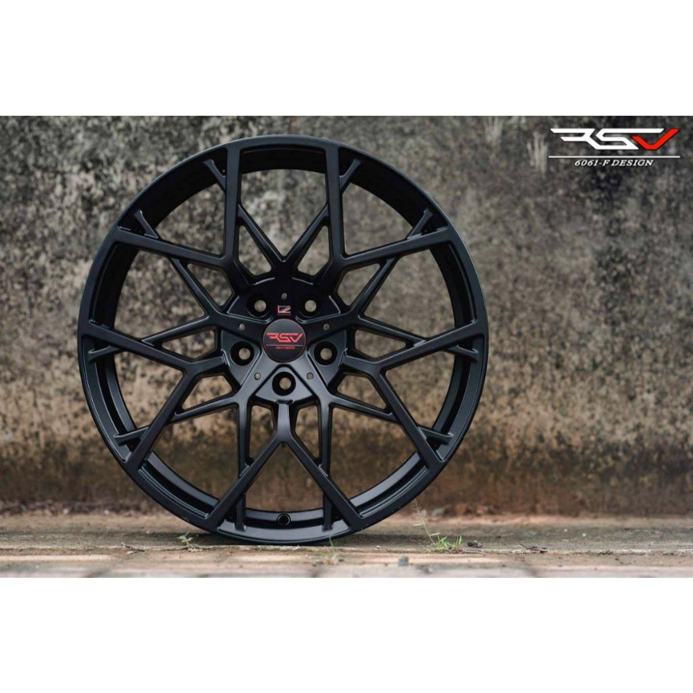 【頂尖】全新 19吋鋁圈 RSV鋁圈 BMF-1 8.5J 5X100 ET38 平光黑鋁圈/19吋旋壓鋁圈-細節圖4