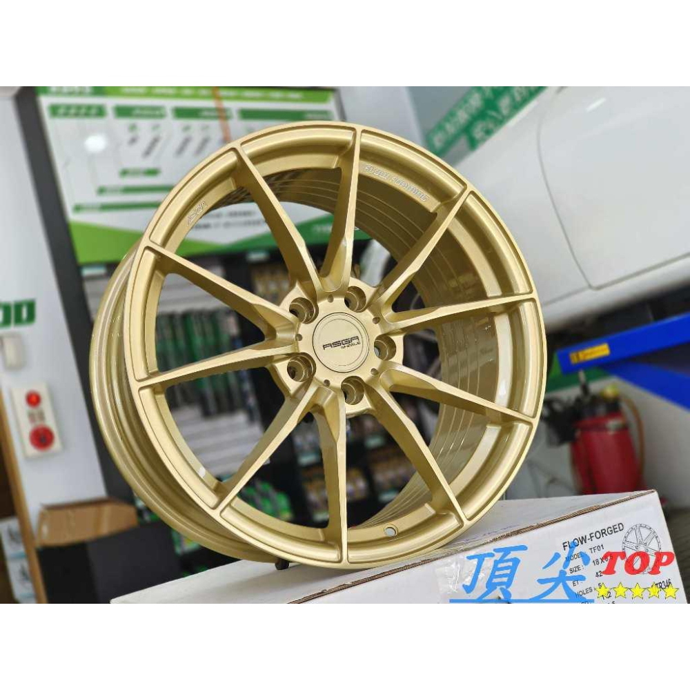 【頂尖】全新ASGA鋁圈ARF06 18吋旋壓鋁圈 5X114.3 8.5J ET43 純金鋁圈 WRX/Impreza-細節圖2