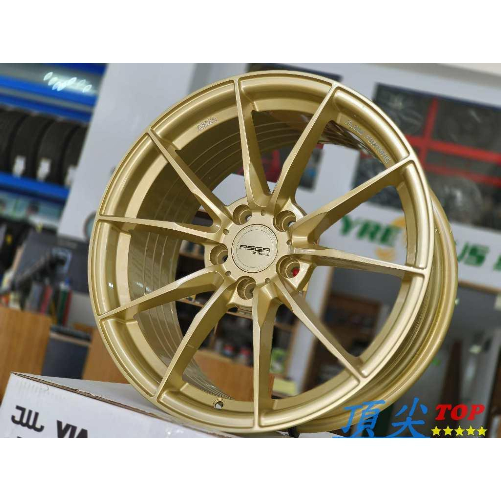 【頂尖】全新ASGA鋁圈ARF06 18吋旋壓鋁圈 5X114.3 8.5J ET43 純金鋁圈 WRX/Impreza-細節圖3
