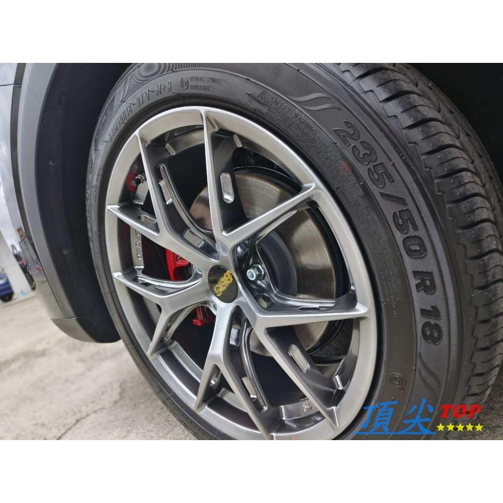 【頂尖】全新 18吋旋壓鋁圈 類FIR鋁圈 MG HS專用鋁圈/5X112 8.5J ET40 電鍍銀-細節圖2