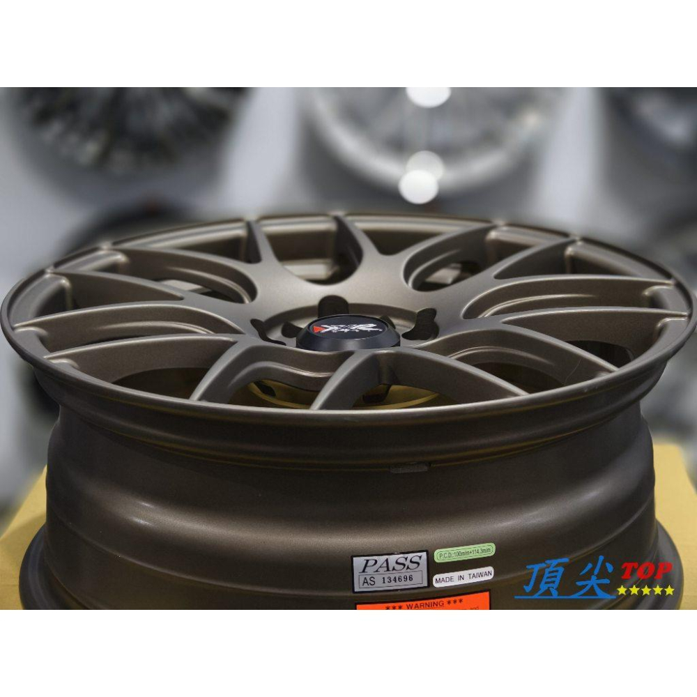 【頂尖】全新美國XXR鋁圈 XXR530鋁圈17吋 7J ET40 4X114.3/4X100平光古銅 17吋XXR鋁圈-細節圖5