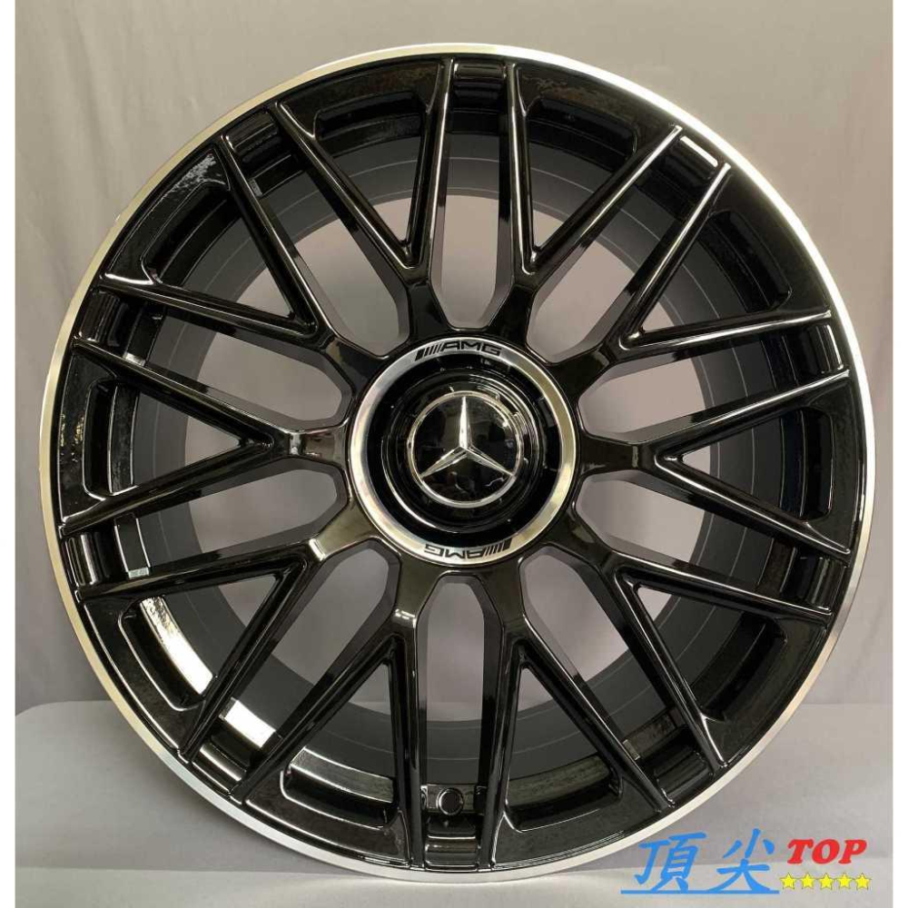 【頂尖】全新 19吋賓士鋁圈 類ED1樣式鋁圈 8.5J+9.5J ET35+ET45 鋼琴黑烤漆/類賓士AMG鋁圈-細節圖4