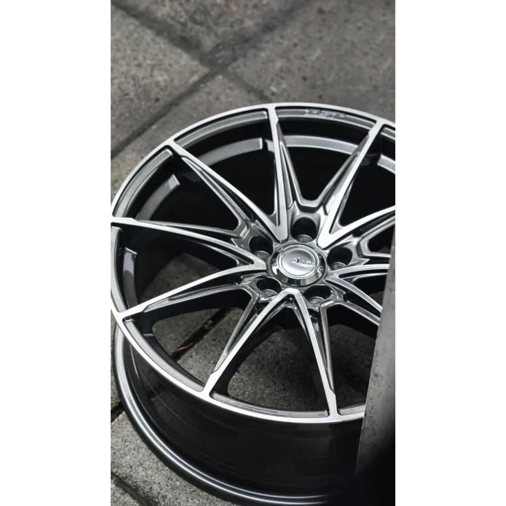 【頂尖】全新Advanti鋁圈 MAT19 17吋旋壓鋁圈 7.5J 5X114.3 ET42 17吋鋁圈/亮鐵灰銀面爪-細節圖2