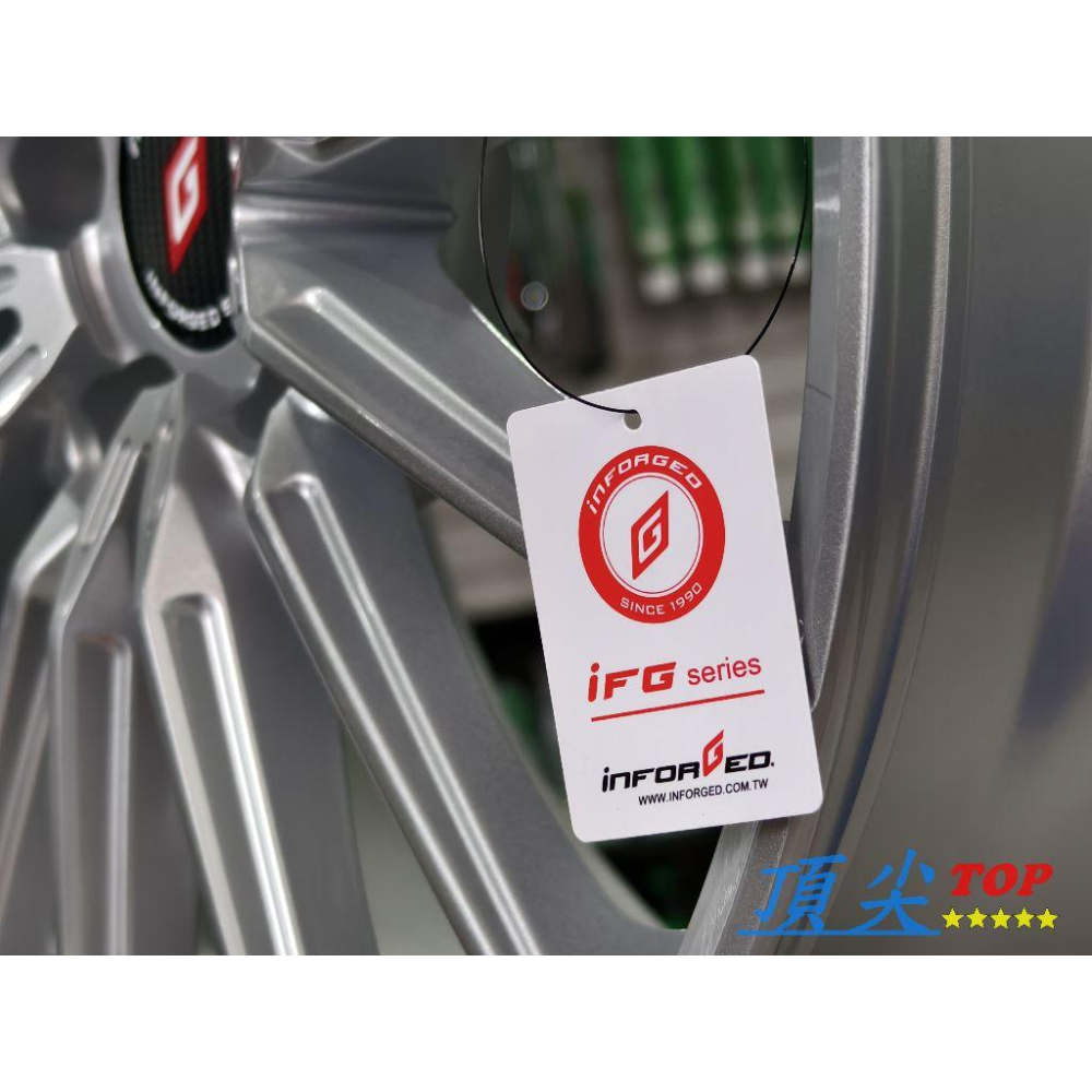 【頂尖】全新 inforged鋁圈 2318 18吋鋁圈 8J 5X114.3/5X112 ET45 亮黑/亮銀 放射狀-細節圖4