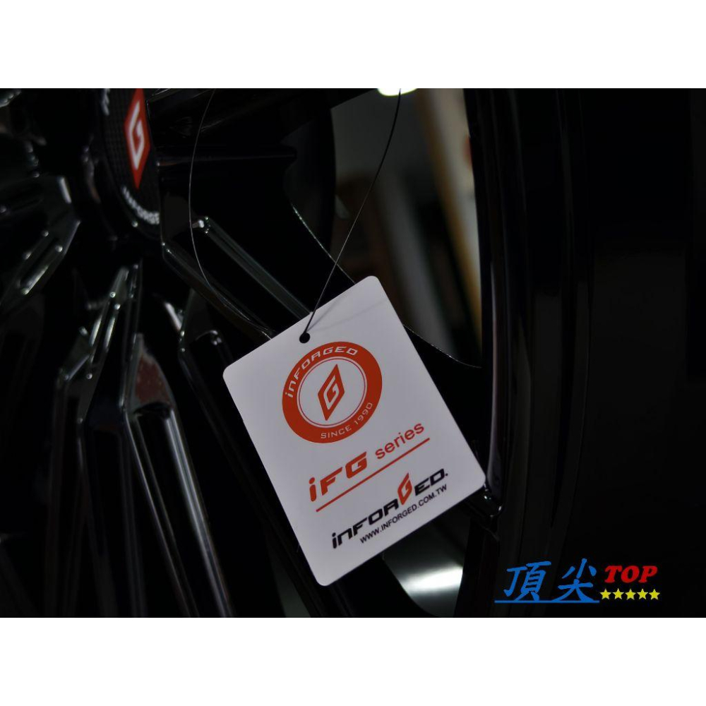 【頂尖】全新 inforged鋁圈 2318 18吋鋁圈 8J 5X114.3/5X112 ET45 亮黑/亮銀 放射狀-細節圖8