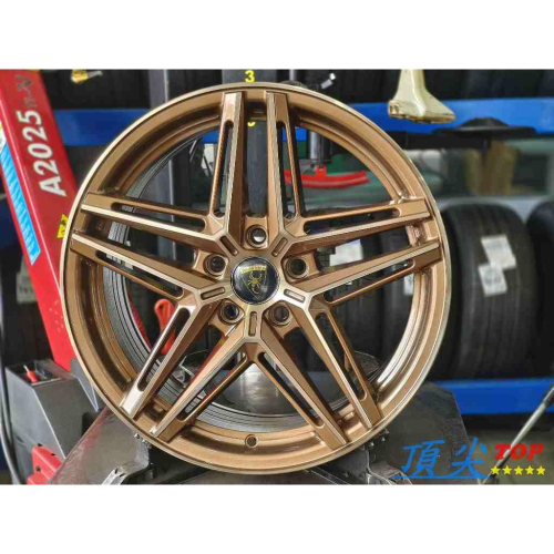 【頂尖】全新 17吋鋁圈PSD-1 SI鋁圈 7.5J 5X108 ET40 重量8.4KG 古銅金鋁圈 17吋旋壓鋁圈