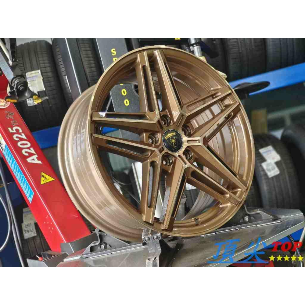 【頂尖】全新 17吋鋁圈PSD-1 SI鋁圈 7.5J 5X108 ET40 重量8.4KG 古銅金鋁圈 17吋旋壓鋁圈-細節圖3