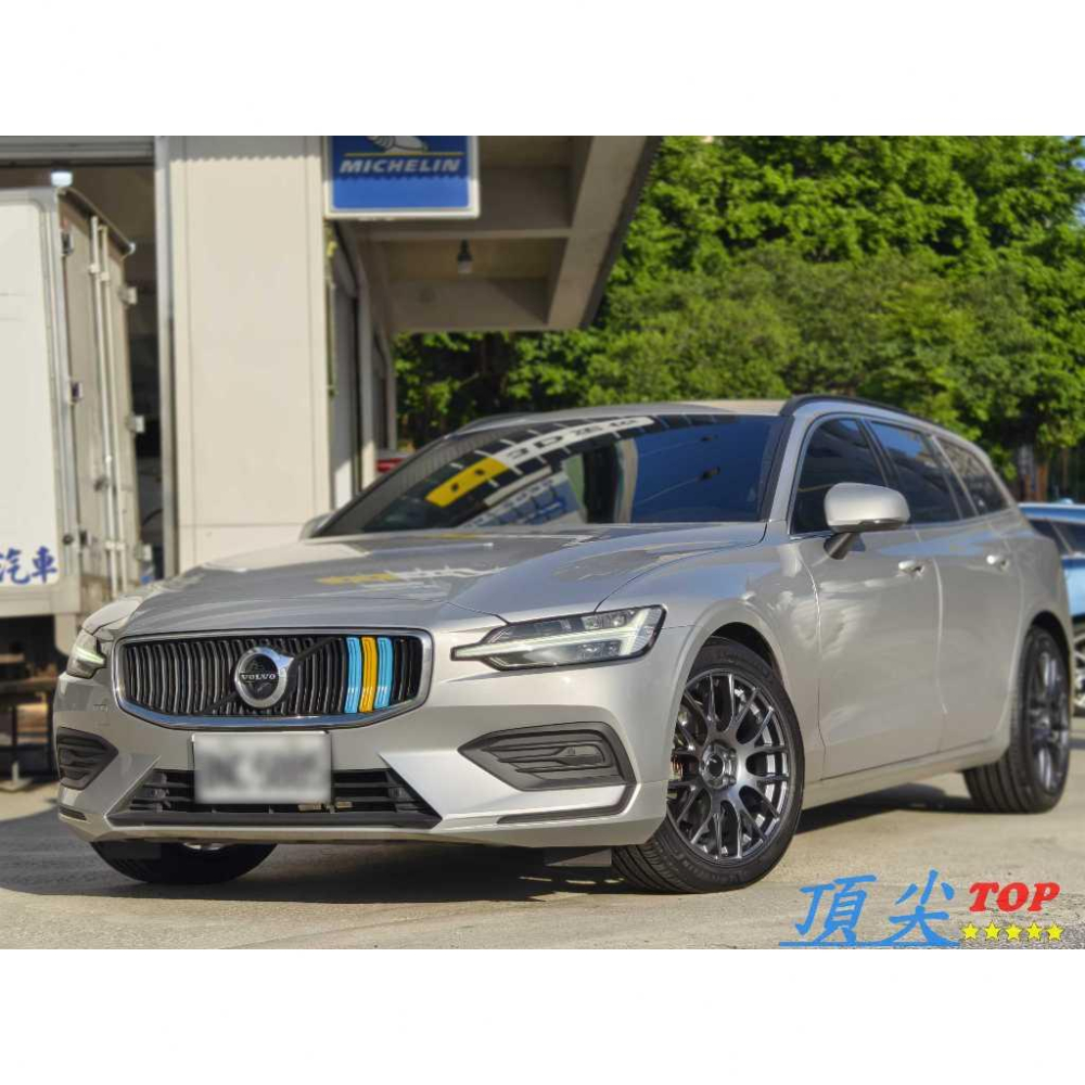 【頂尖】全新 SSR鋁圈GTV04 18吋鋁圈 8.5J 5X108 ET42 閃灰 VOLVO V60鋁圈實車照-細節圖2