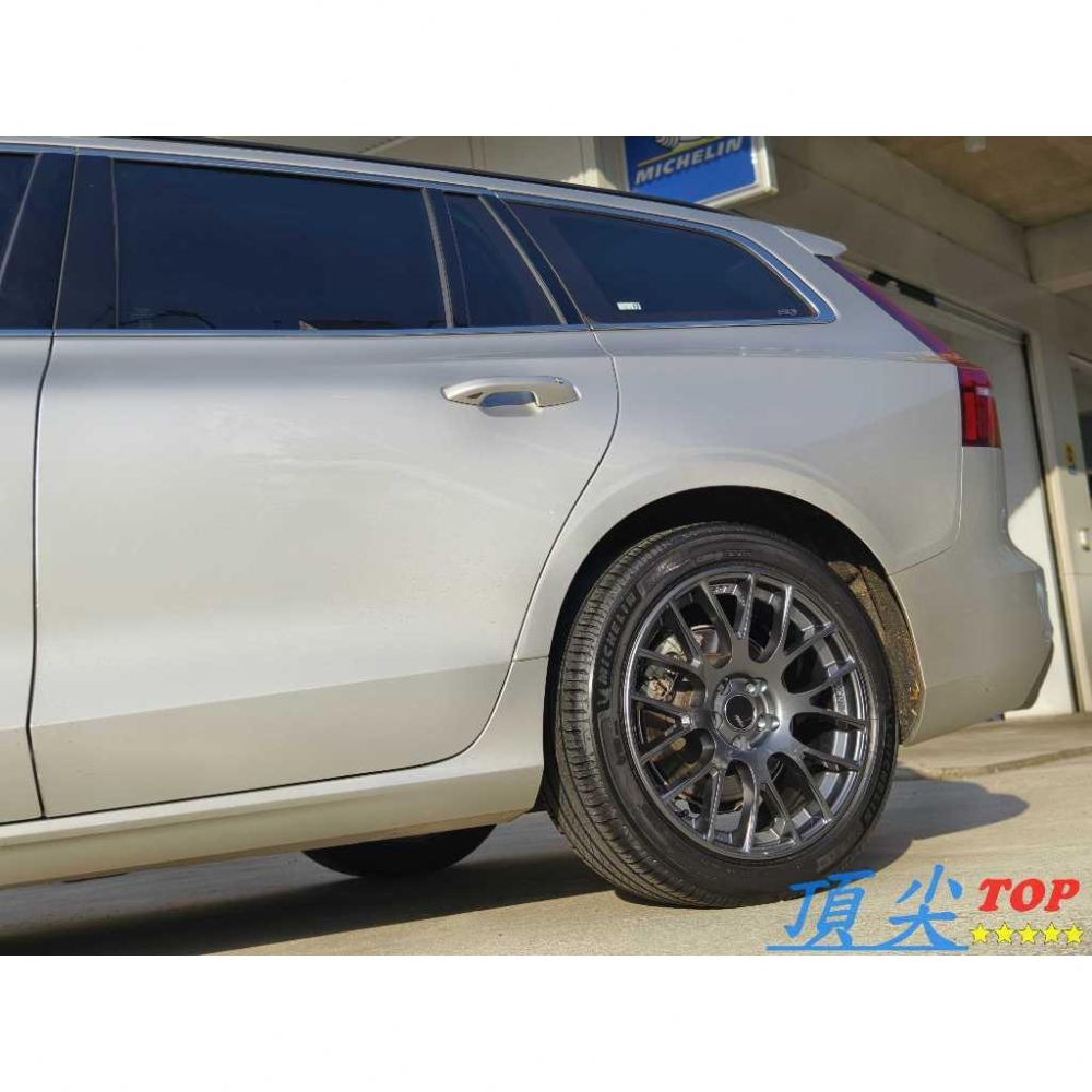 【頂尖】全新 SSR鋁圈GTV04 18吋鋁圈 8.5J 5X108 ET42 閃灰 VOLVO V60鋁圈實車照-細節圖7
