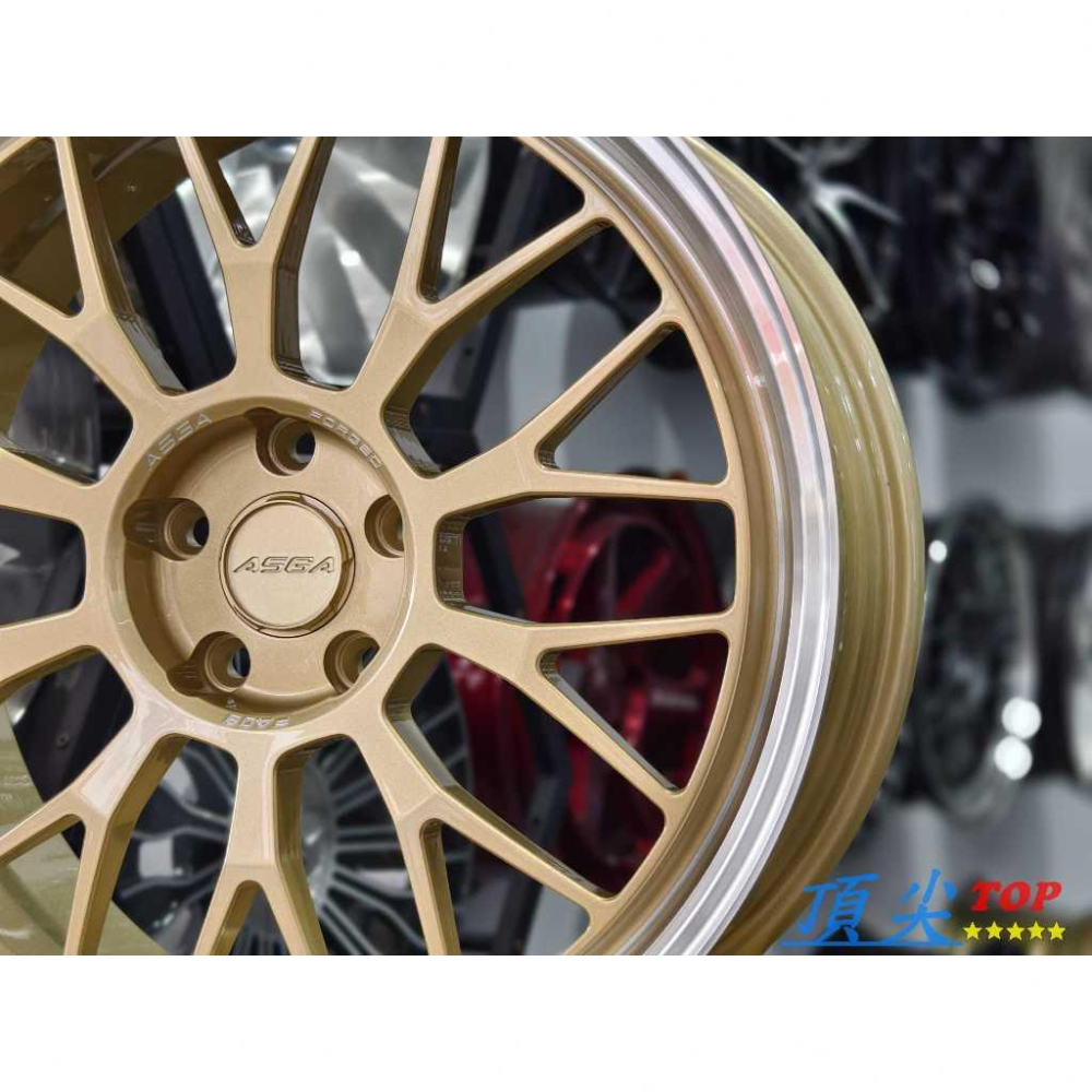 【頂尖】全新 ASGA鋁圈FA08 19吋鍛造鋁圈 5X114/5X112/5X108/深唇鋁圈/類RAYS 21A鋁圈-細節圖4