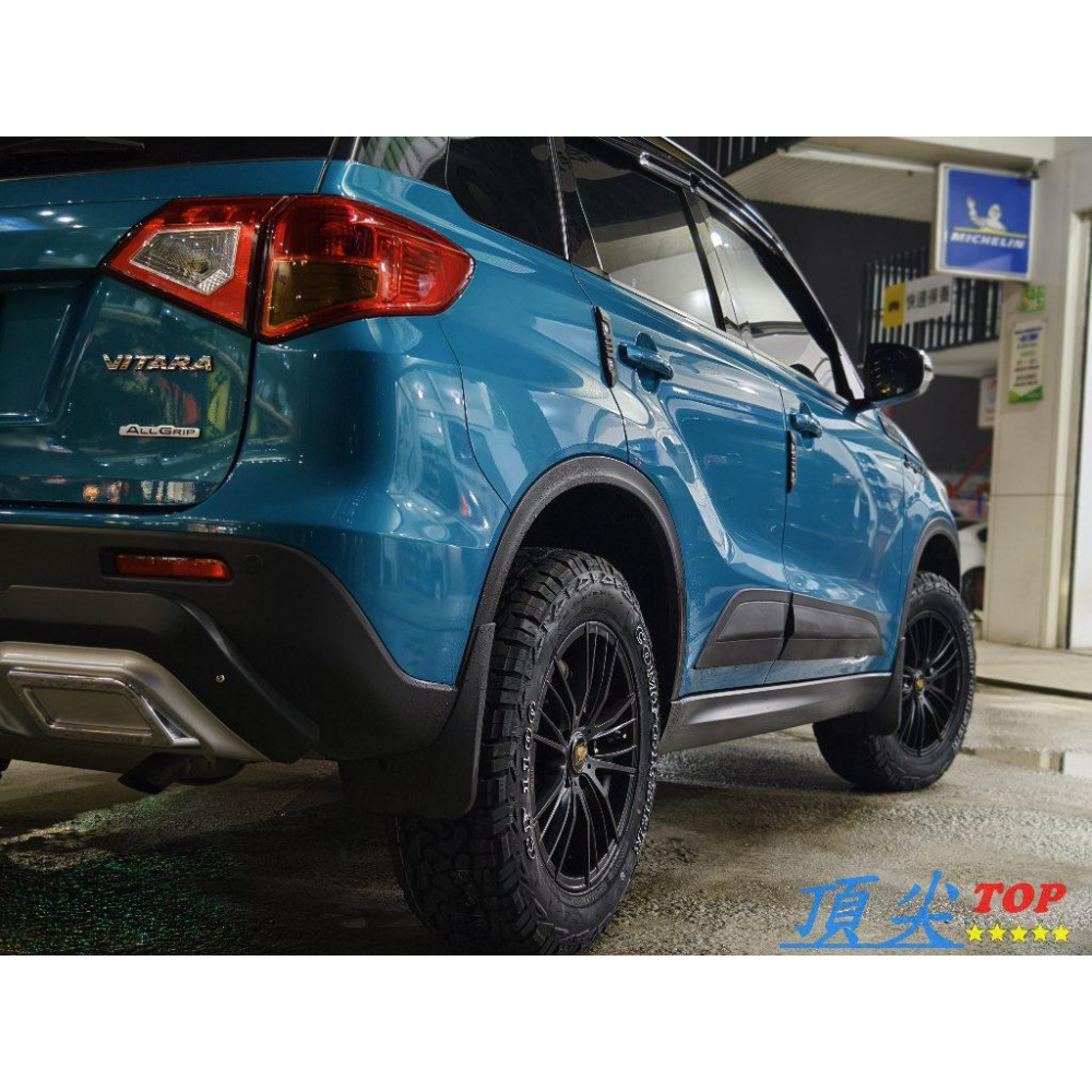 【頂尖】全新 16吋鋁圈 耀麒鋁圈551 16吋 7j 5x114.3 et40 平光黑 Vitara鋁圈/越野鋁圈-細節圖4