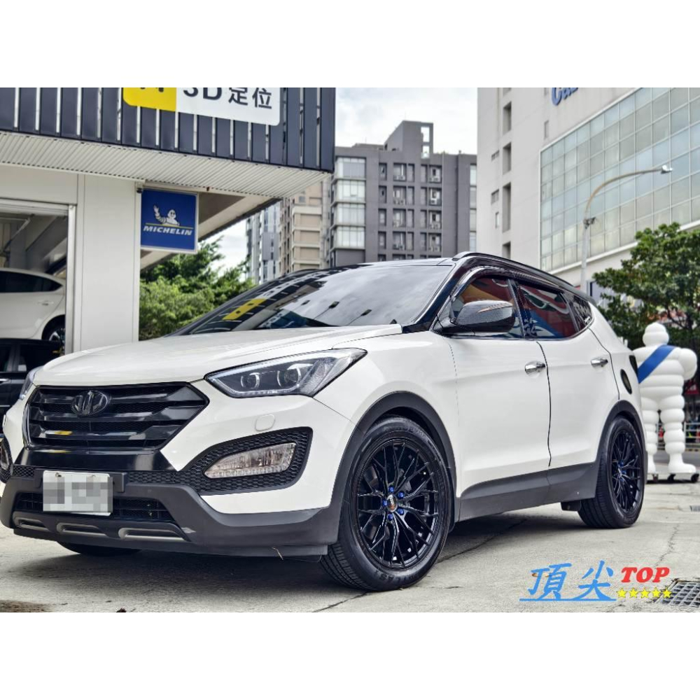 【頂尖】全新鋁圈 RH533 19吋 5X114 8.5J ET35 亮黑色 網狀 現代山土匪實裝照 另有其他色-細節圖5