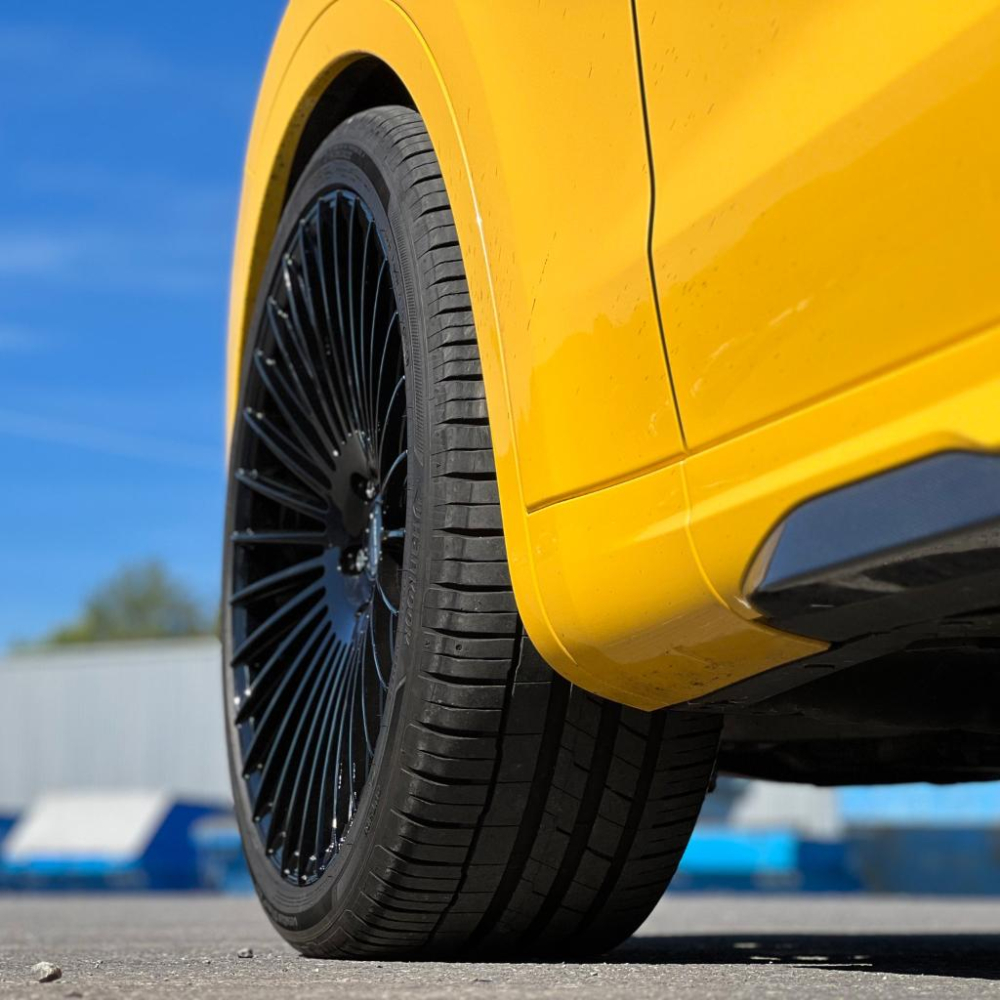 【頂尖】全新 鋁圈ATMOS 22吋鋁圈 5x112 10.5j et35 22吋旋壓鋁圈 亮黑色鋁圈 多爪放射性鋁圈-細節圖5