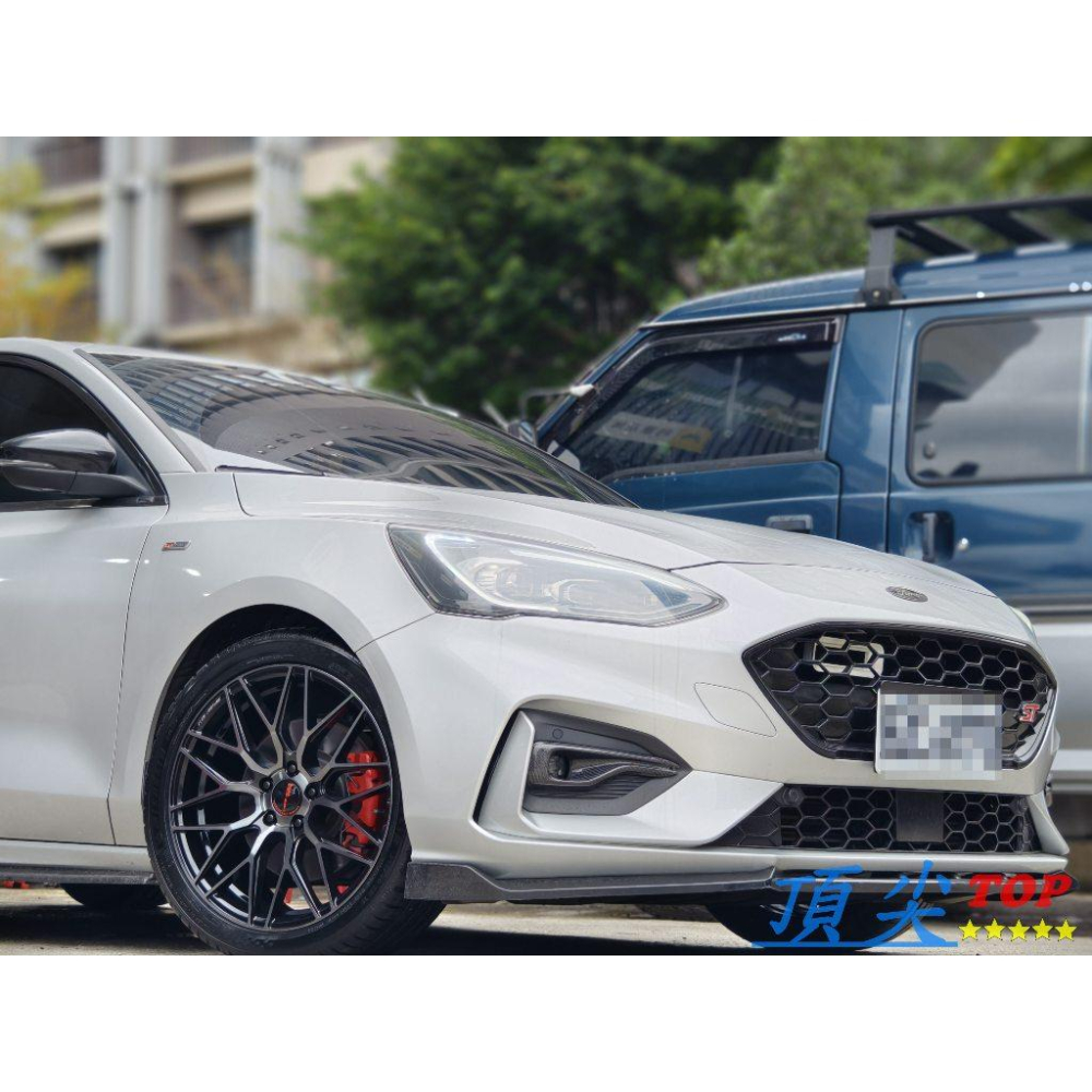 【頂尖】全新 耀麒鋁圈/MAHOM鋁圈 MFF-1 18吋旋壓鋁圈 5X108 8J ET40 透明黑 FOCUS鋁圈照-細節圖2