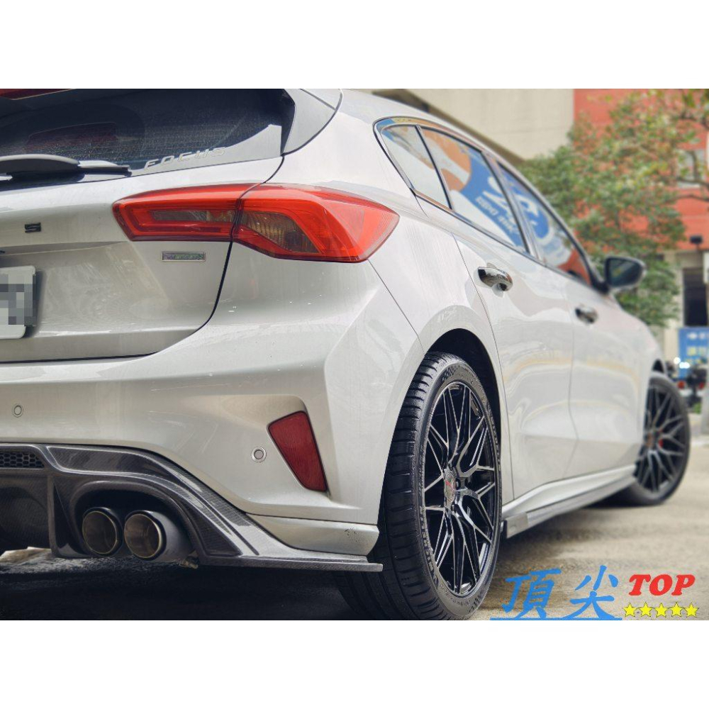 【頂尖】全新 耀麒鋁圈/MAHOM鋁圈 MFF-1 18吋旋壓鋁圈 5X108 8J ET40 透明黑 FOCUS鋁圈照-細節圖4