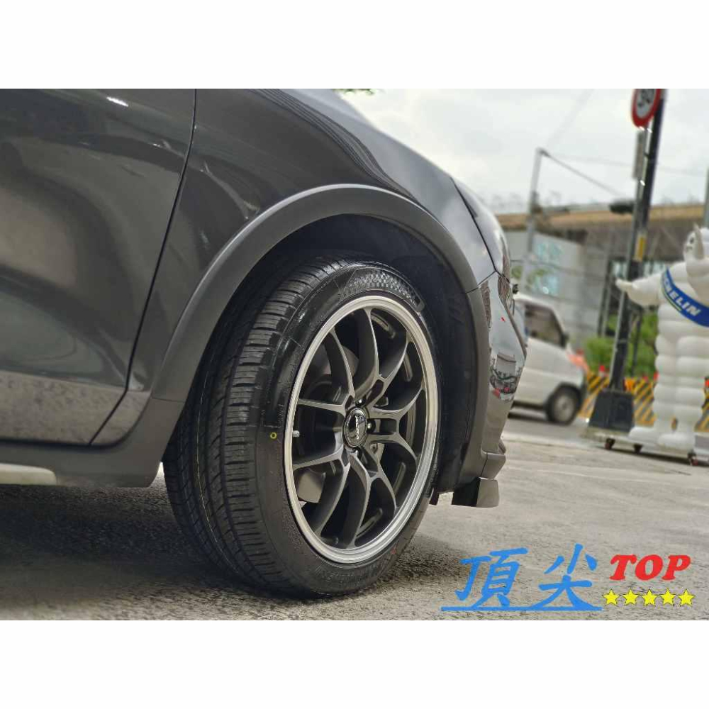 【頂尖】全新 ASGA鋁圈 ARF15 5X108 8.5J ET43 平光鐵灰+銀車邊 18吋旋壓鋁圈/台灣製造-細節圖4