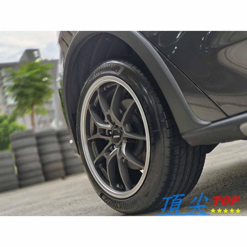 【頂尖】全新 ASGA鋁圈 ARF15 5X108 8.5J ET43 平光鐵灰+銀車邊 18吋旋壓鋁圈/台灣製造-細節圖5