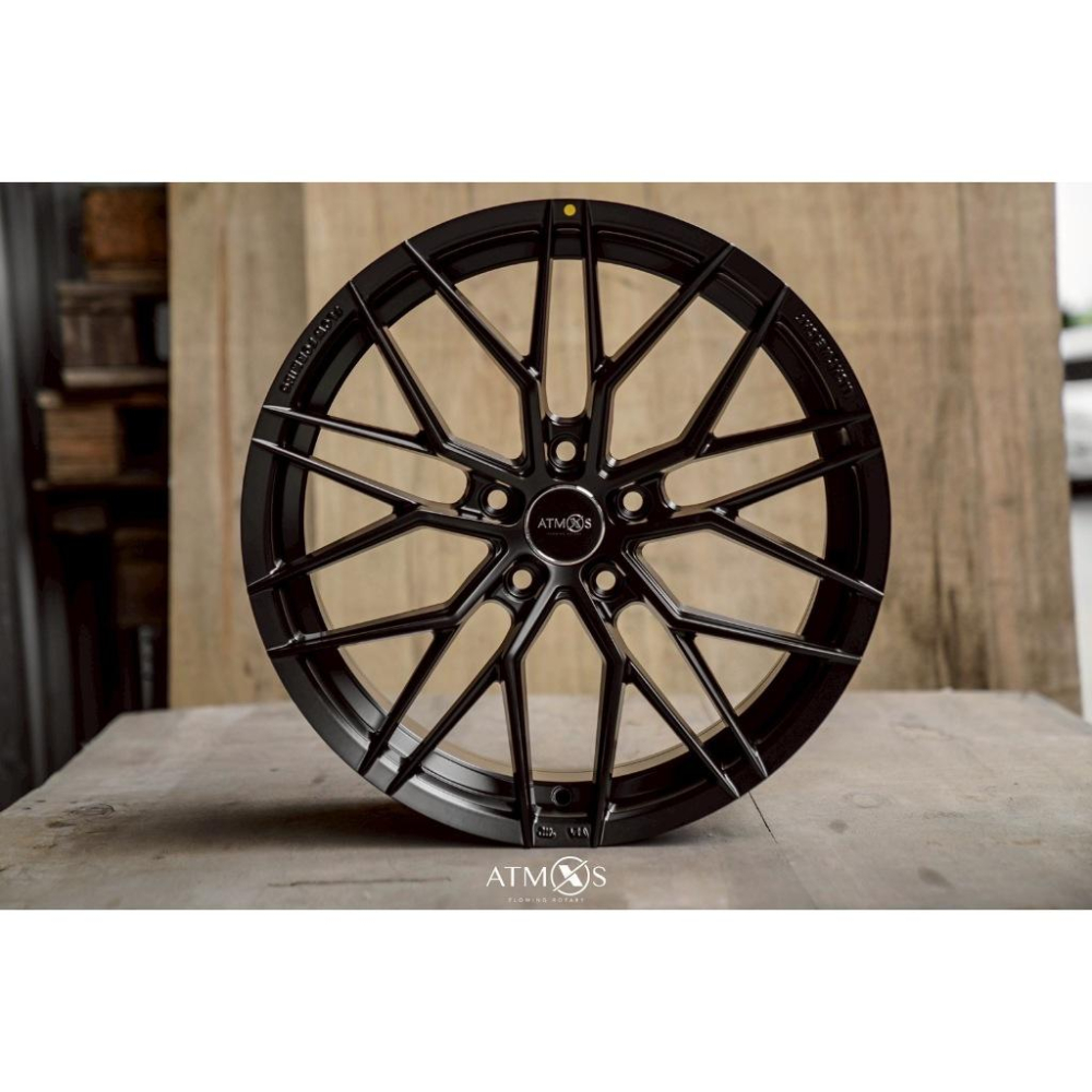 【頂尖】全新 ATMOS X X17鋁圈 18吋旋壓鋁圈 8j 5x108 et38平光黑 ATMOS X鋁圈18吋鋁圈-細節圖2